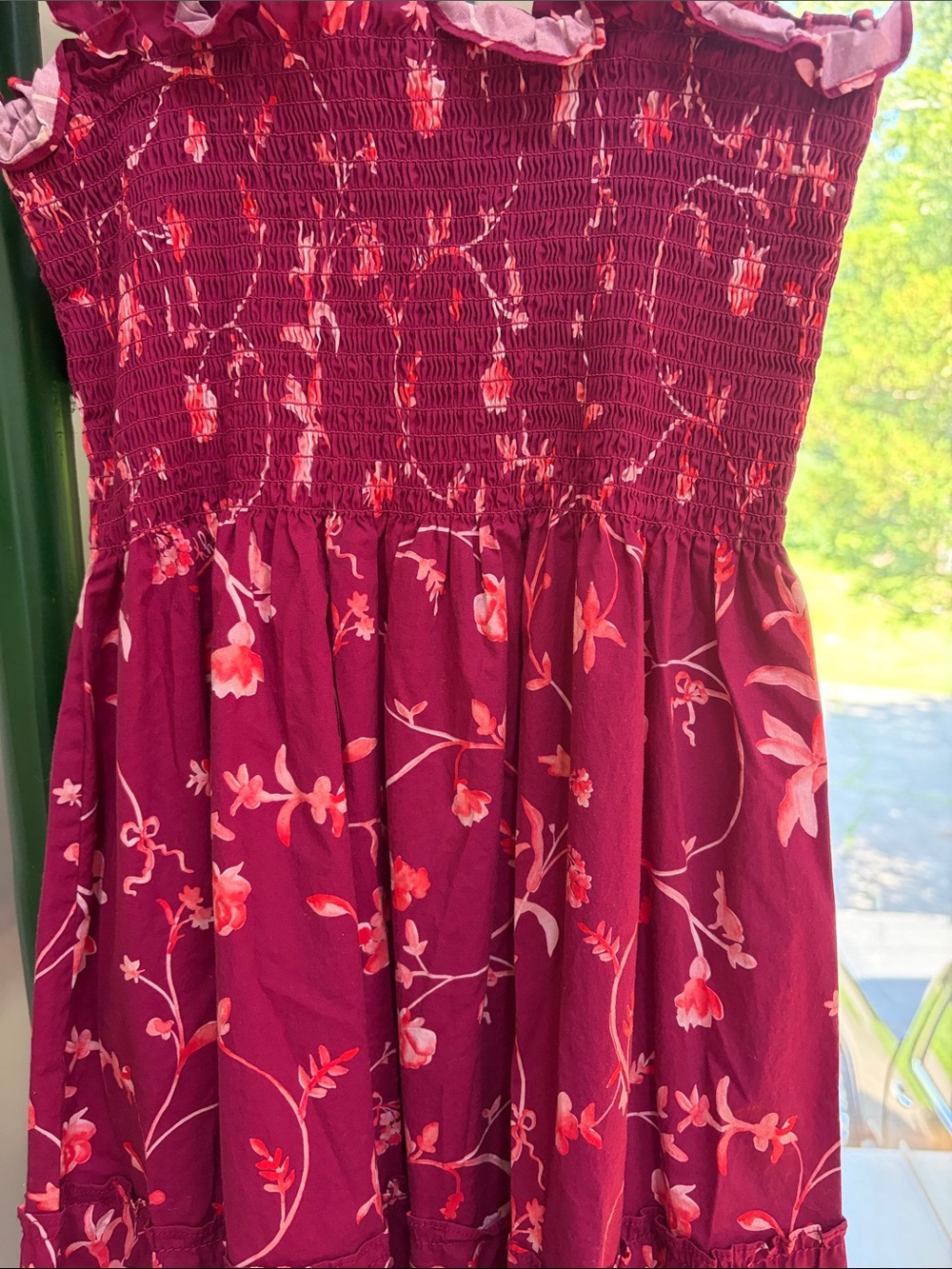 Hill House Nap Dress Smocked Floral Maxi Dress XS NWOT - Picture 3 of 5